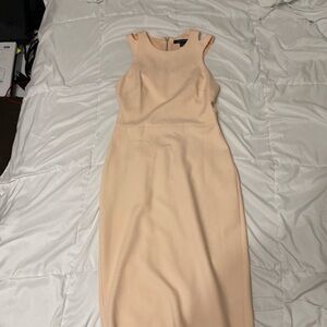 French Connection Peach Sleeveless Dress